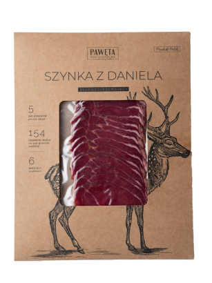 SZYNKA Z DANIELA DOJRZEWAJĄCA PLASTRY 50 g - PAWĘTA