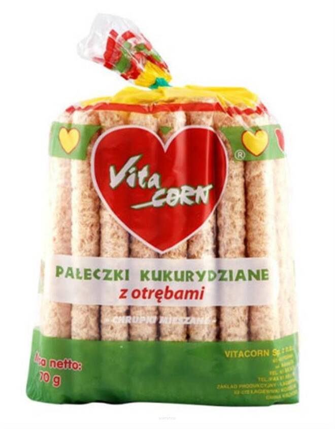 Pałeczki kukurydziane z otrębami 70 g