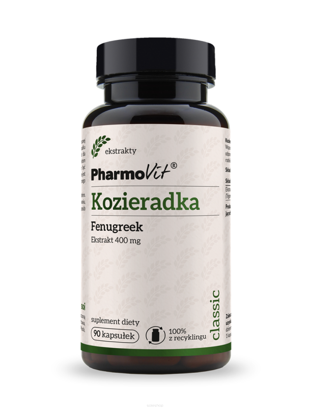 Kozieradka Fenugreek 400 mg 90 kaps | Classic Pharmovit