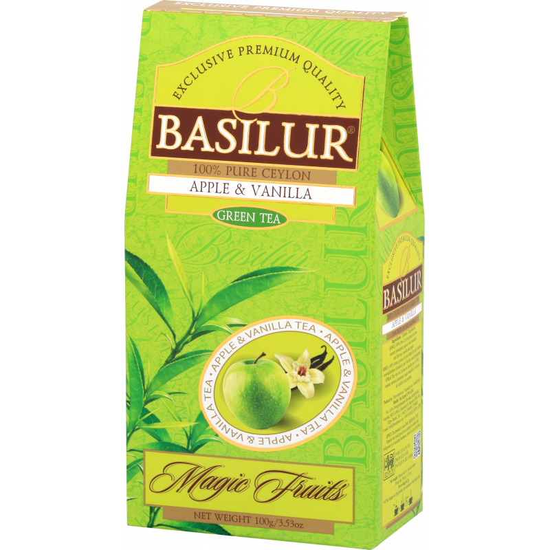 Herbata zielona  Apple vanilla stożek 100g- Basilur
