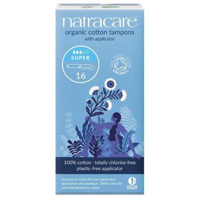 Tampony higieniczne z aplikatorem super BIO 16 szt.