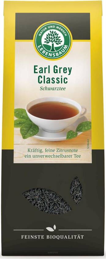 HERBATA EARL GREY LIŚCIASTA BIO 100 g - LEBENSBAUM