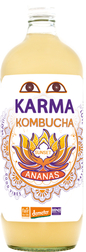 KOMBUCHA Z ANANASEM FAIR FOR LIFE DEMETER BIO 1 L - KARMA KOMBUCHA