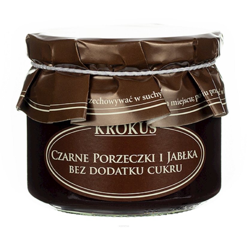 CZARNE PORZECZKI I JABŁKA BEZ DODATKU CUKRÓW BEZGLUTENOWE 310 g - KROKUS