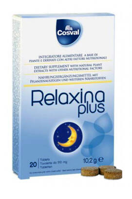 Naturalny Preparat Ułatwiający Zasypianie Relaxina Plus Cosval 20tab