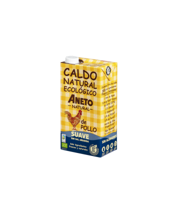 BULION Z KURCZAKA BEZ DODATKU SOLI W PŁYNIE BEZGLUTENOWY BIO 1 L - ANETO NATURAL