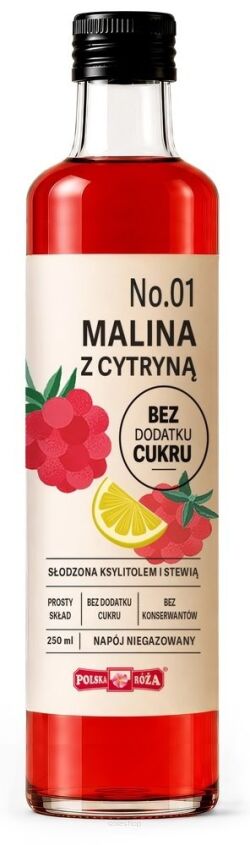 Napój No.01 Malina z cytryną bez dodatku cukru 250 ml