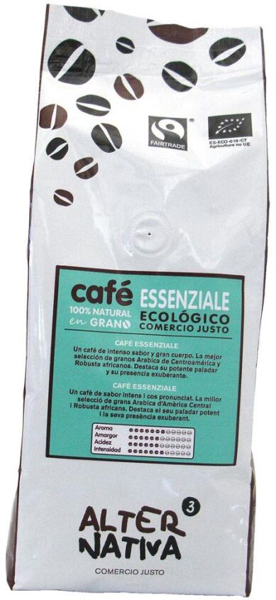 KAWA ZIARNISTA ARABICA/ROBUSTA ESSENZIALE FAIR TRADE BIO 500 g - ALTERNATIVA