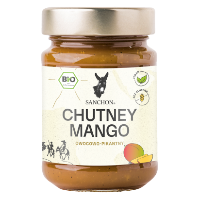 SOS MANGO CHUTNEY BEZGLUTENOWY BIO 200 g - SANCHON