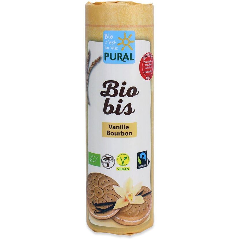 CIASTKA MARKIZY Z KREMEM WANILIOWYM WEGAŃSKIE FAIR TRADE BIO 320 g - PURAL (BIO BIS)