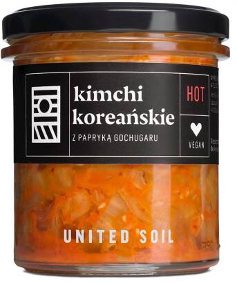 KIMCHI KOREAŃSKIE Z PAPRYKĄ GOCHUGARU BIO 290 g - UNITED SOIL