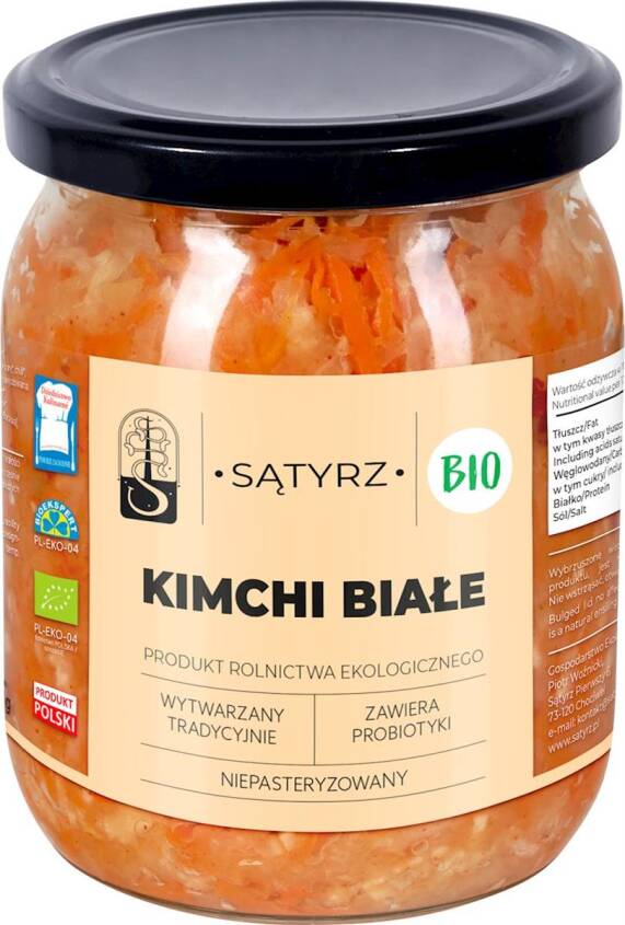 KIMCHI BIAŁE BIO 450 g - SĄTYRZ