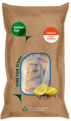 SANDACZ ZE SKÓRĄ MROŻONY 450 g - BETTER FISH