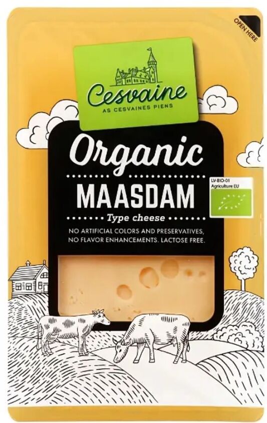 Ser maasdam w plastrach BIO 125 g