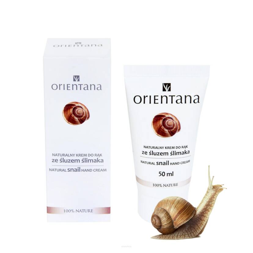 Naturalny krem do rąk ze śluzem ślimaka 50 ml Orientana