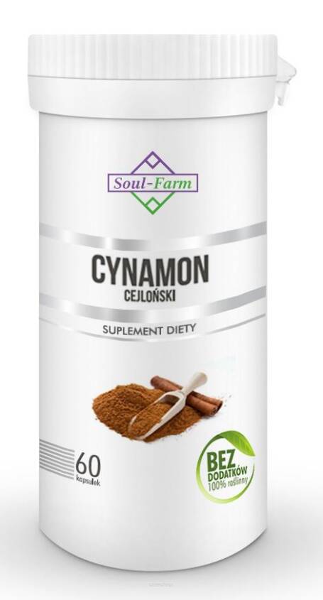 CYNAMON CEJLOŃSKI EKSTRAKT 60 KAPSUŁEK (400 mg) - SOUL FARM