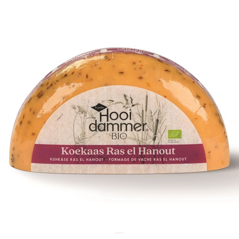 SER ŻÓŁTY DOJRZEWAJĄCY RAS EL HANOUT BIO (około 2,25 kg) - HOOIDAMMER
