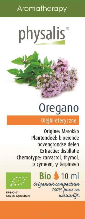 OLEJEK ETERYCZNY OREGANO (OREGANO) BIO 10 ml - PHYSALIS