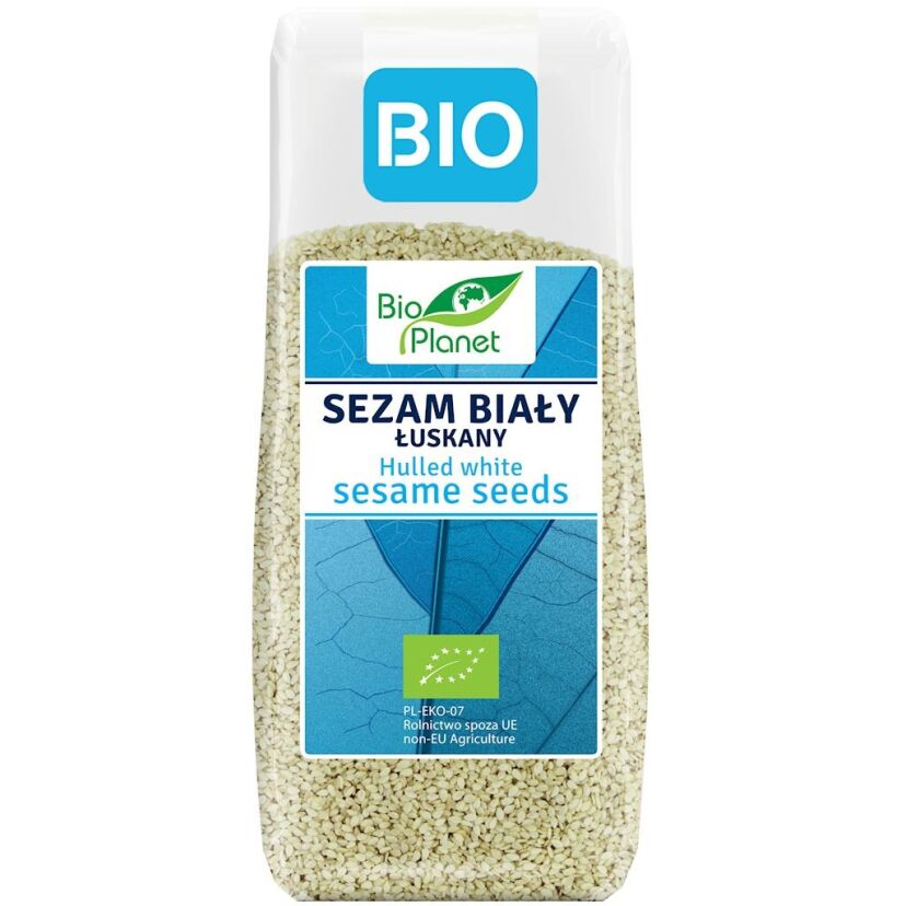 SEZAM BIAŁY ŁUSKANY BIO 200 g - BIO PLANET