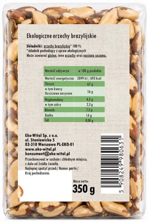 Orzechy brazylijskie BIO 350 g