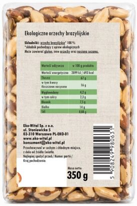 Orzechy brazylijskie BIO 350 g