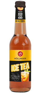 DRINK BEZALKOHOLOWY ICE TEA PEACH BIO 330 ml - HOLLINGER