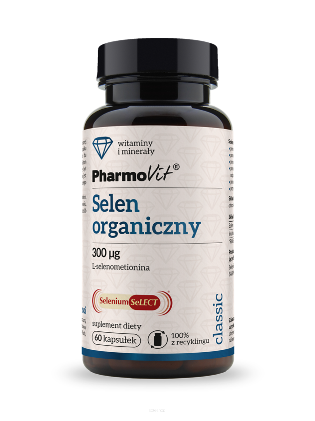 Selen organiczny L-selenometionina 300 ug 60 kaps | Classic Pharmovit