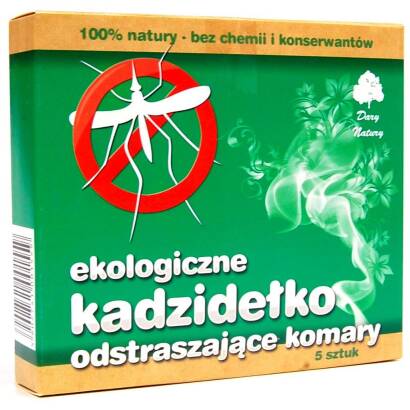 KADZIDEŁKO ODSTRASZAJĄCE KOMARY EKO (5 szt) - DARY NATURY (PRODUKT SEZONOWY)