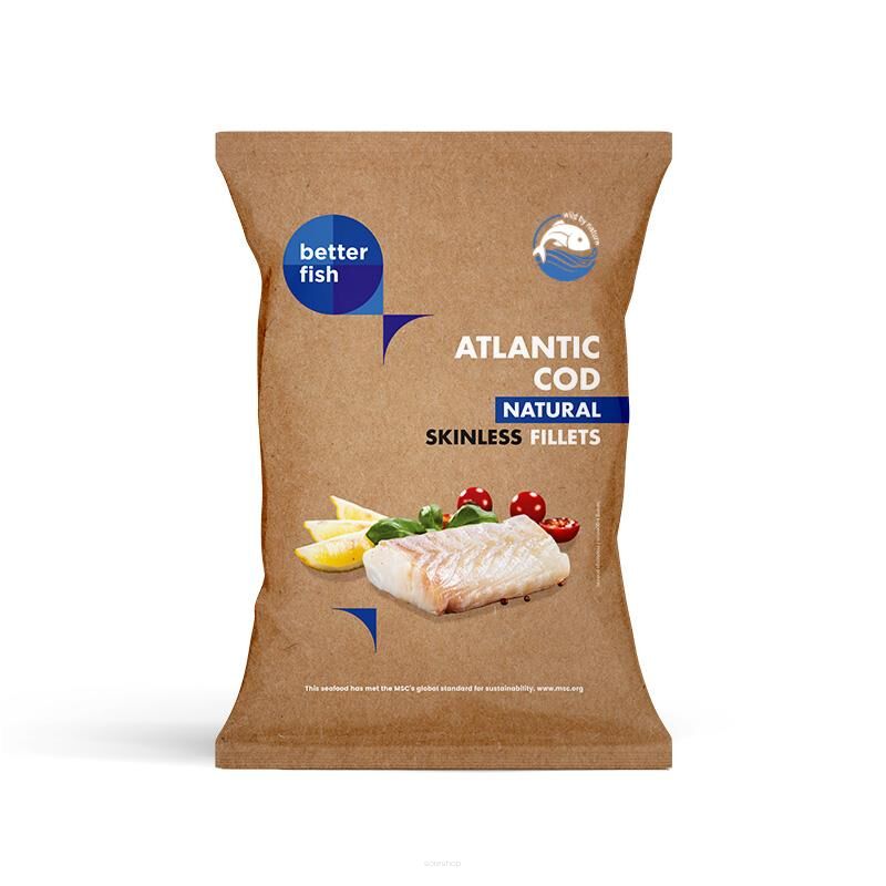 DORSZ ATLANTYCKI MSC FILET BEZ SKÓRY MROŻONY 500 g - BETTER FISH