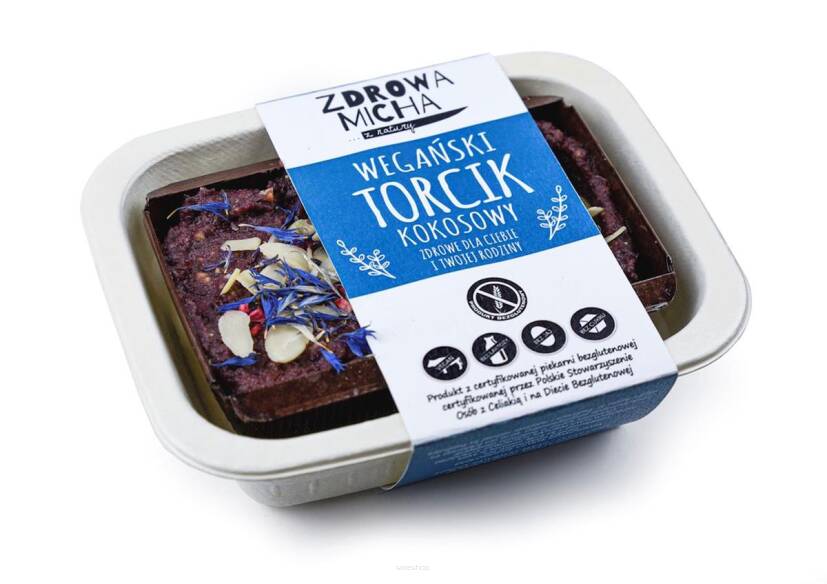 TORCIK KOKOSOWY BEZGLUTENOWY 210 g - ZDROWA MICHA (NA ZAMÓWIENIE)