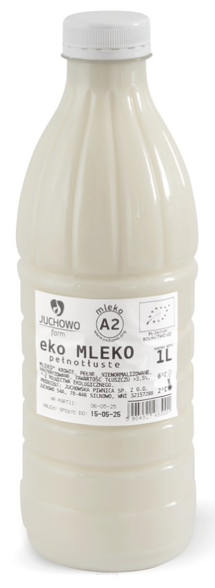 MLEKO A2 ŚWIEŻE 3,5 % BIO 1 L - JUCHOWO (NA ZAMÓWIENIE)