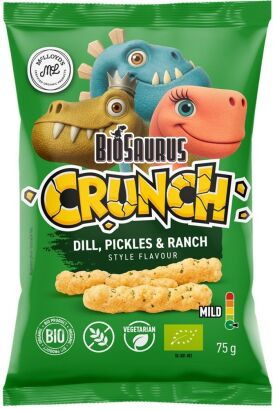 Chrupki kukurydziane Crunch o smaku koperek-pikle-sos ranczerski BEZGL. BIO 75 g