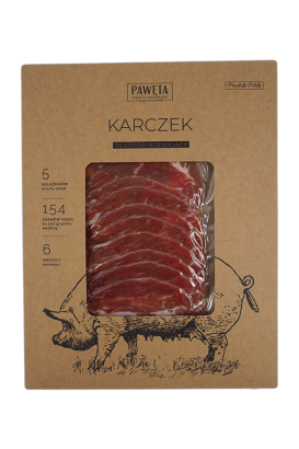 KARCZEK WIEPRZOWY DOJRZEWAJĄCY PLASTRY 50 g - PAWĘTA