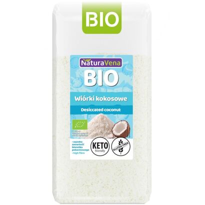 WIÓRKI KOKOSOWE BEZGLUTENOWE BIO 200 g - NATURAVENA