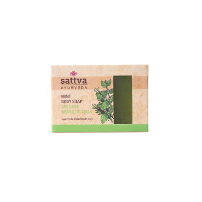 MYDŁO W KOSTCE DO CIAŁA MIĘTA 125 g - SATTVA