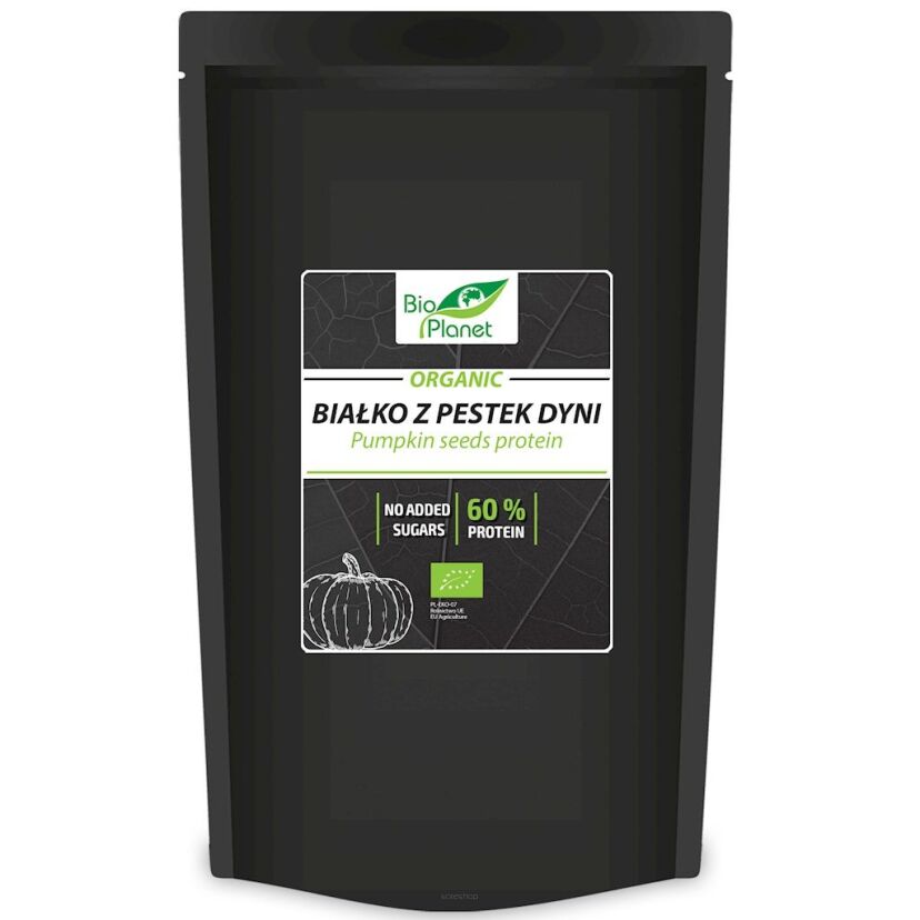 BIAŁKO Z PESTEK DYNI BIO 500 g - BIO PLANET