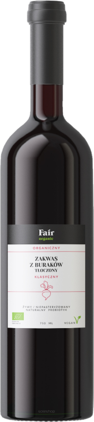 ZAKWAS Z BURAKÓW KLASYCZNY BIO 750 ml - FAIR ORGANIC