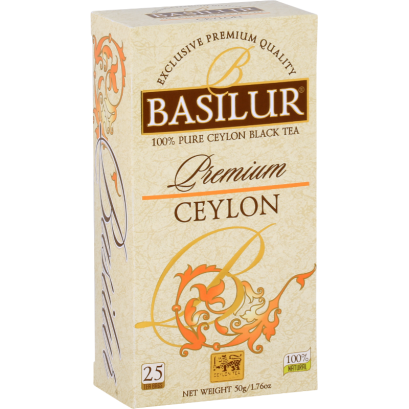 Herbata czarna PREMIUM CEYLON w saszet. 25x2g - Basilur