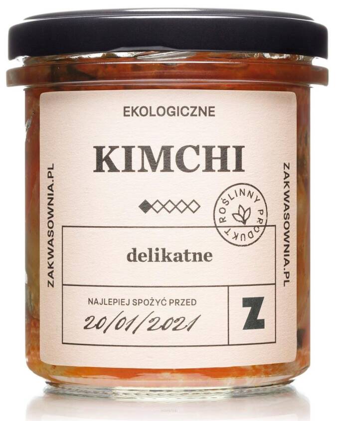 KIMCHI DELIKATNE BIO 300 g - ZAKWASOWNIA