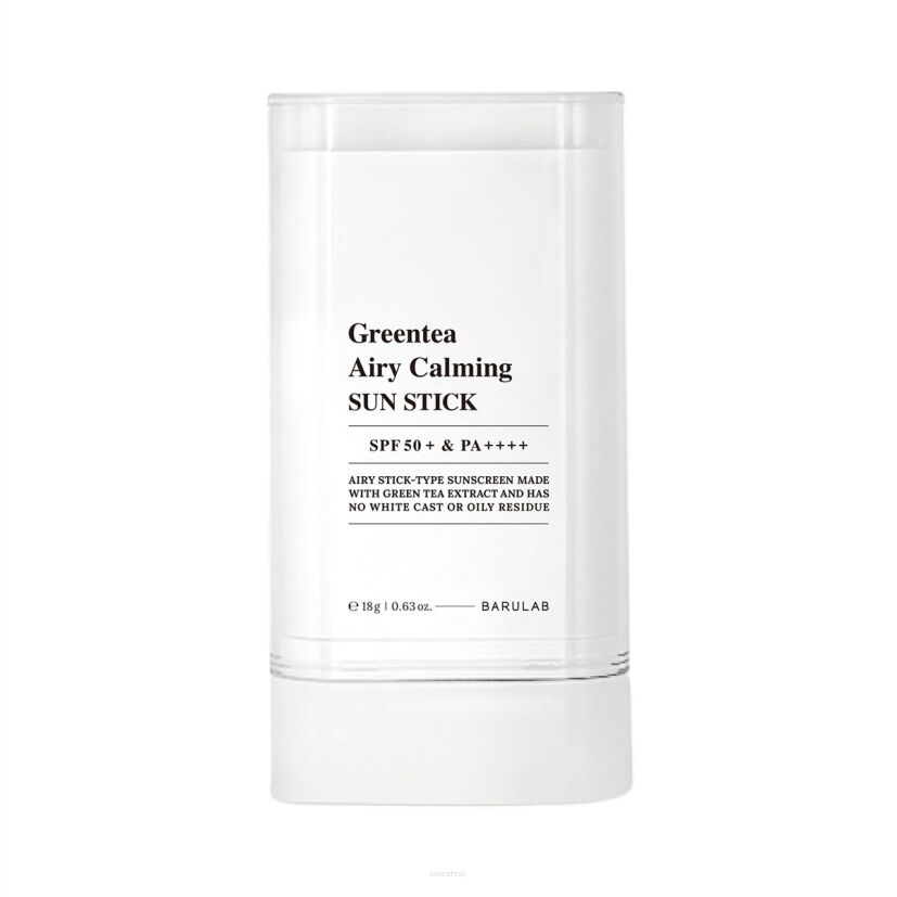 KREM PRZECIWSŁONECZNY W SZTYFCIE ZIELONA HERBATA SPF 50+ 18 g - BARULAB