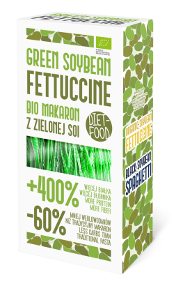 MAKARON (Z SOI ZIELONEJ) FETTUCCINE BEZGLUTENOWY BIO 200 g - DIET-FOOD