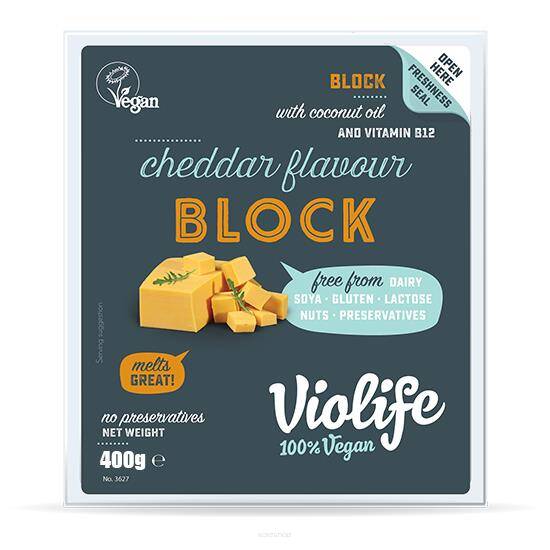 Wegański ser blok cheddar 400g - Violife