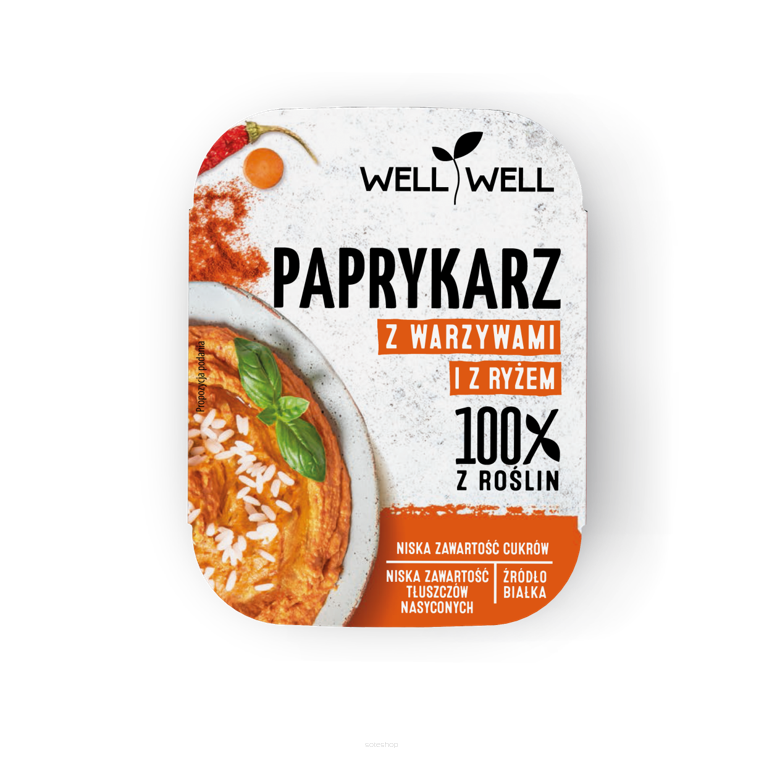 PAPRYKARZ Z WARZYWAMI I RYŻEM 115 g - WELL WELL