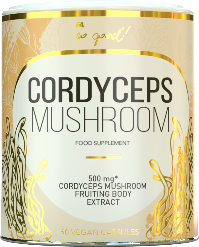 GRZYBY CORDYCEPS EKSTRAKT (500 mg) 60 KAPSUŁEK - SO GOOD!