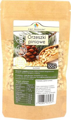 Orzeszki piniowe 100 g - Pięć Przemian