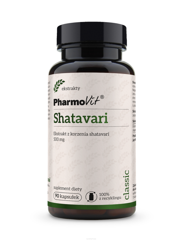 Shatavari Ekstrakt z korzenia shatavari 500 mg 90 kaps | Classic Pharmovit