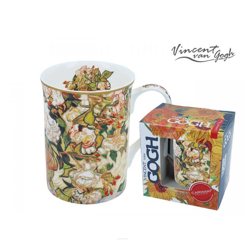 Kubek Classic New Van Gogh Wazon z Różami 400 ml - Carmani