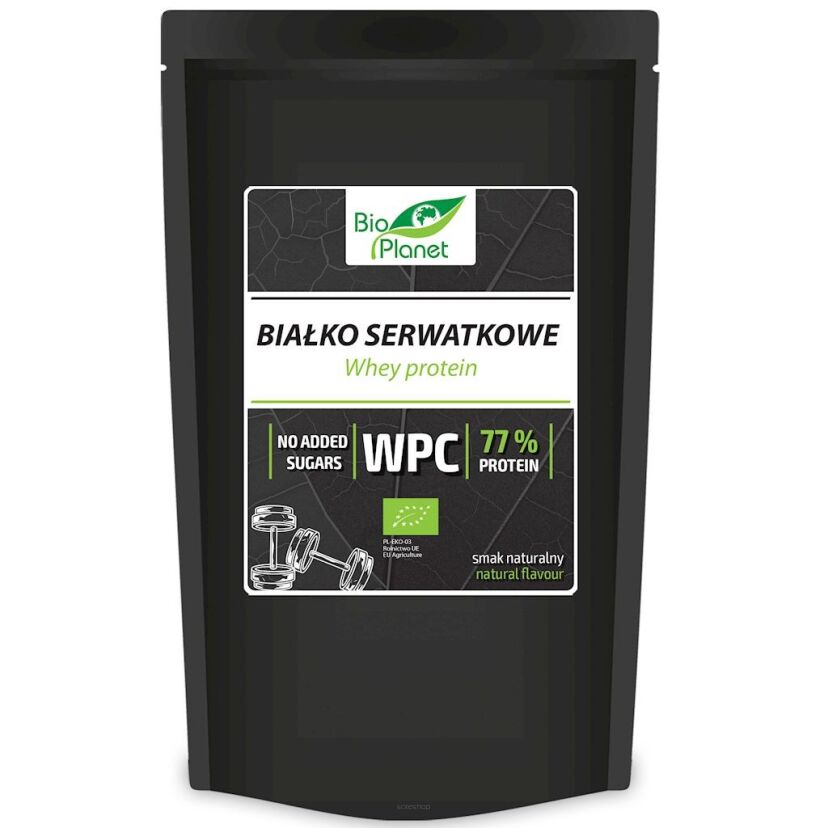 BIAŁKO SERWATKOWE NATURALNE (WPC 77) BIO 150 g - BIO PLANET