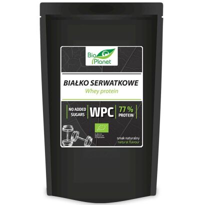 BIAŁKO SERWATKOWE NATURALNE (WPC 77) BIO 150 g - BIO PLANET
