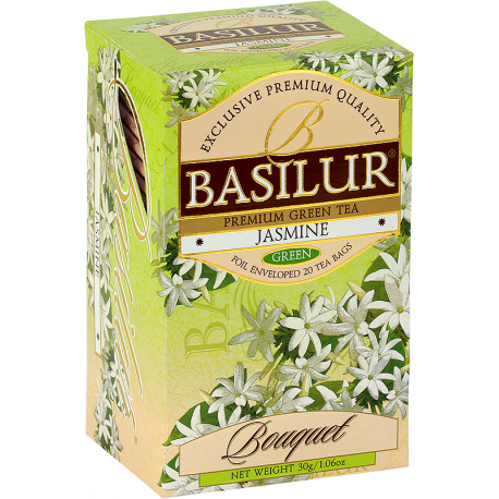 Herbata zielona JASMINE w saszetkach 25x1,5g - Basilur